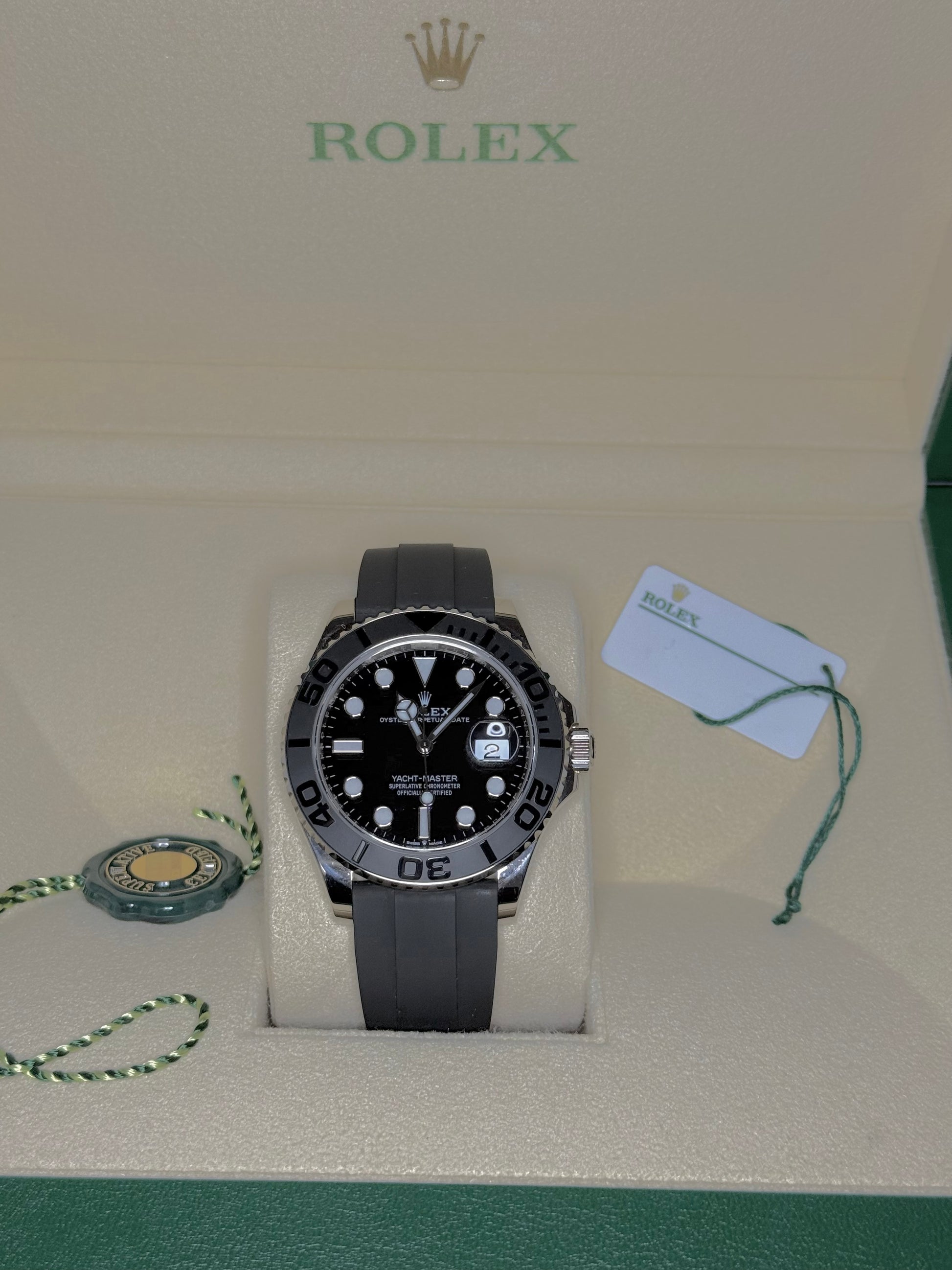 2023 ROLEX YACHT-MASTER 42 WHITE GOLD OYSTERFLEX 226659