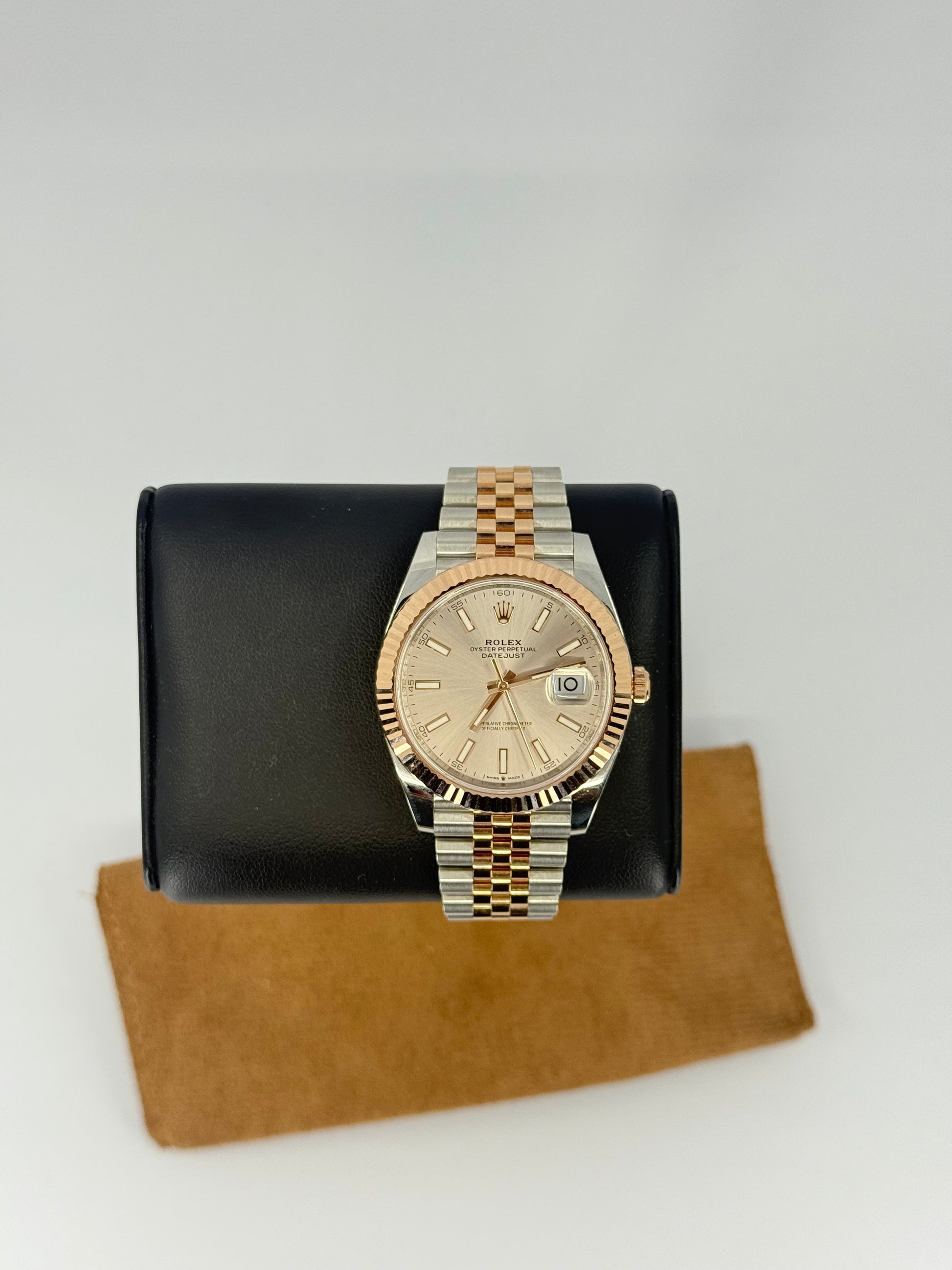 2023 ROLEX DATEJUST 41 STEEL/ROSE GOLD SUNDUST DIAL 126331
