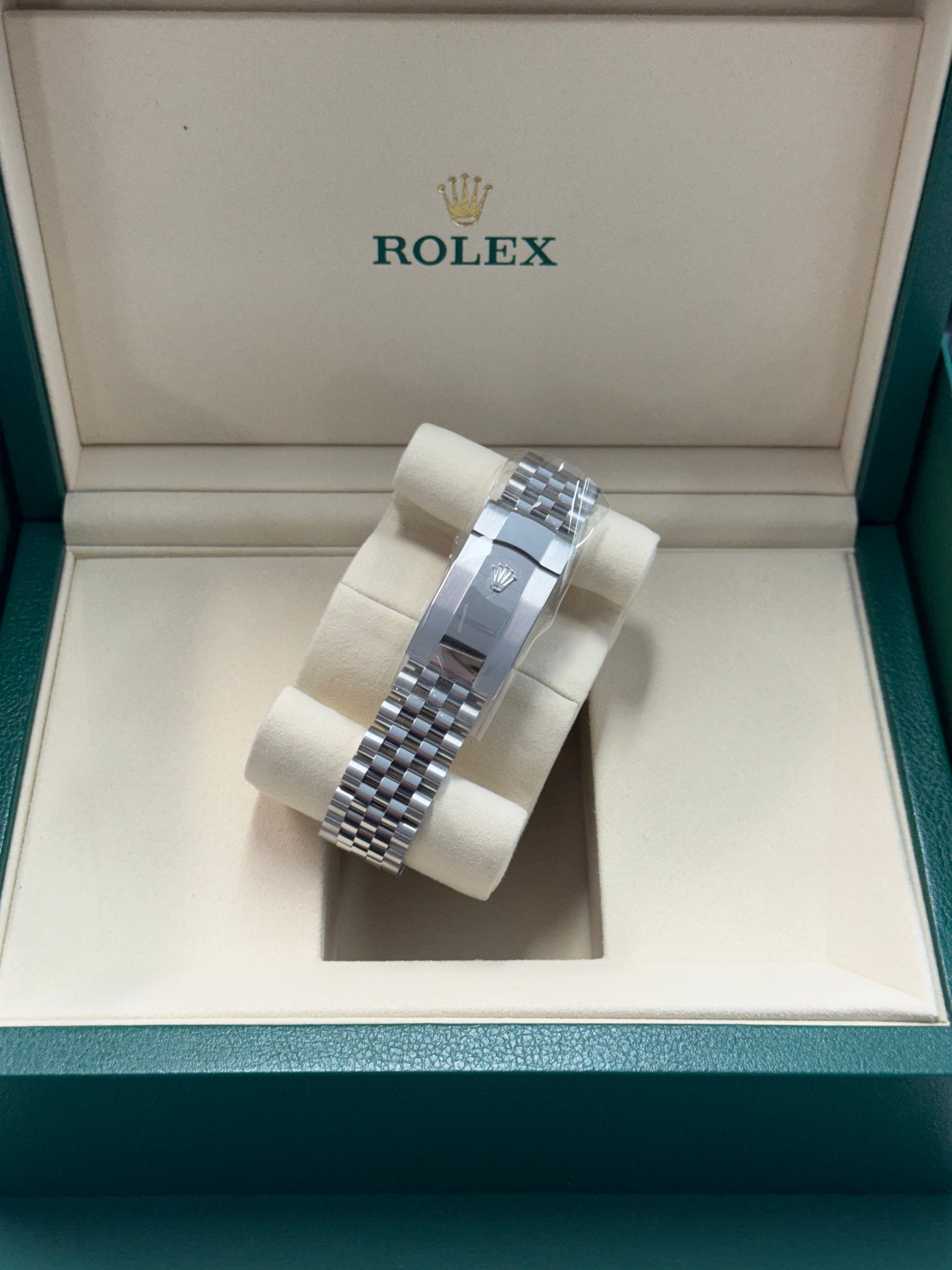 2025 ROLEX DATEJUST 41 STAINLESS STEEL MINT GREEN DIAL 126334