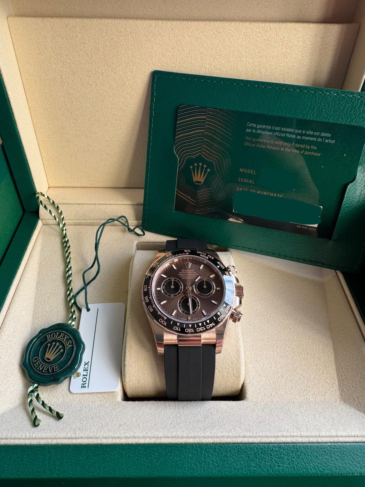 2025 ROLEX COSMOGRAPH DAYTONA ROSE GOLD BROWN DIAL 126515LN