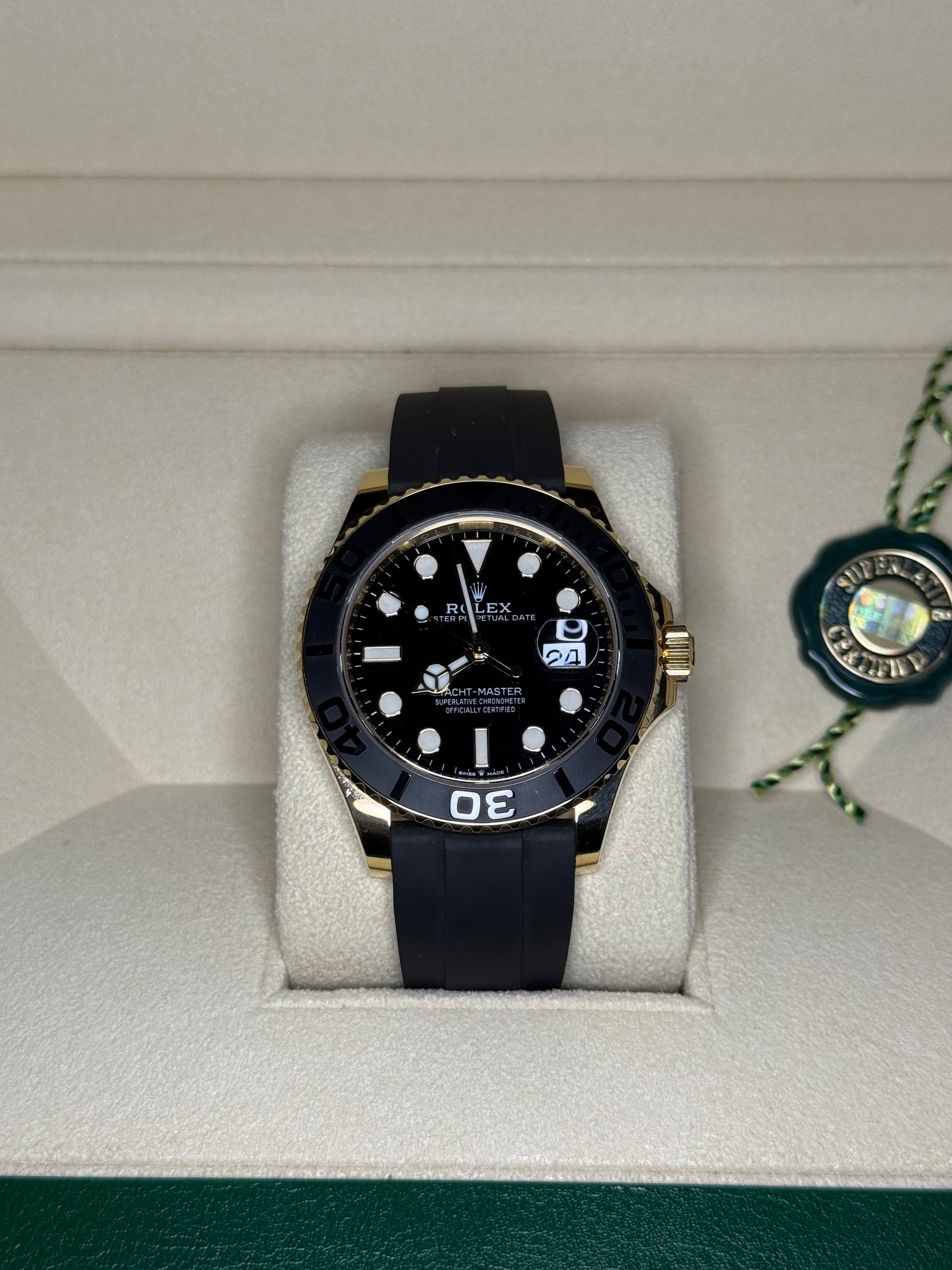 2023 ROLEX YACHT-MASTER 42 YELLOW GOLD OYSTERFLEX 226658