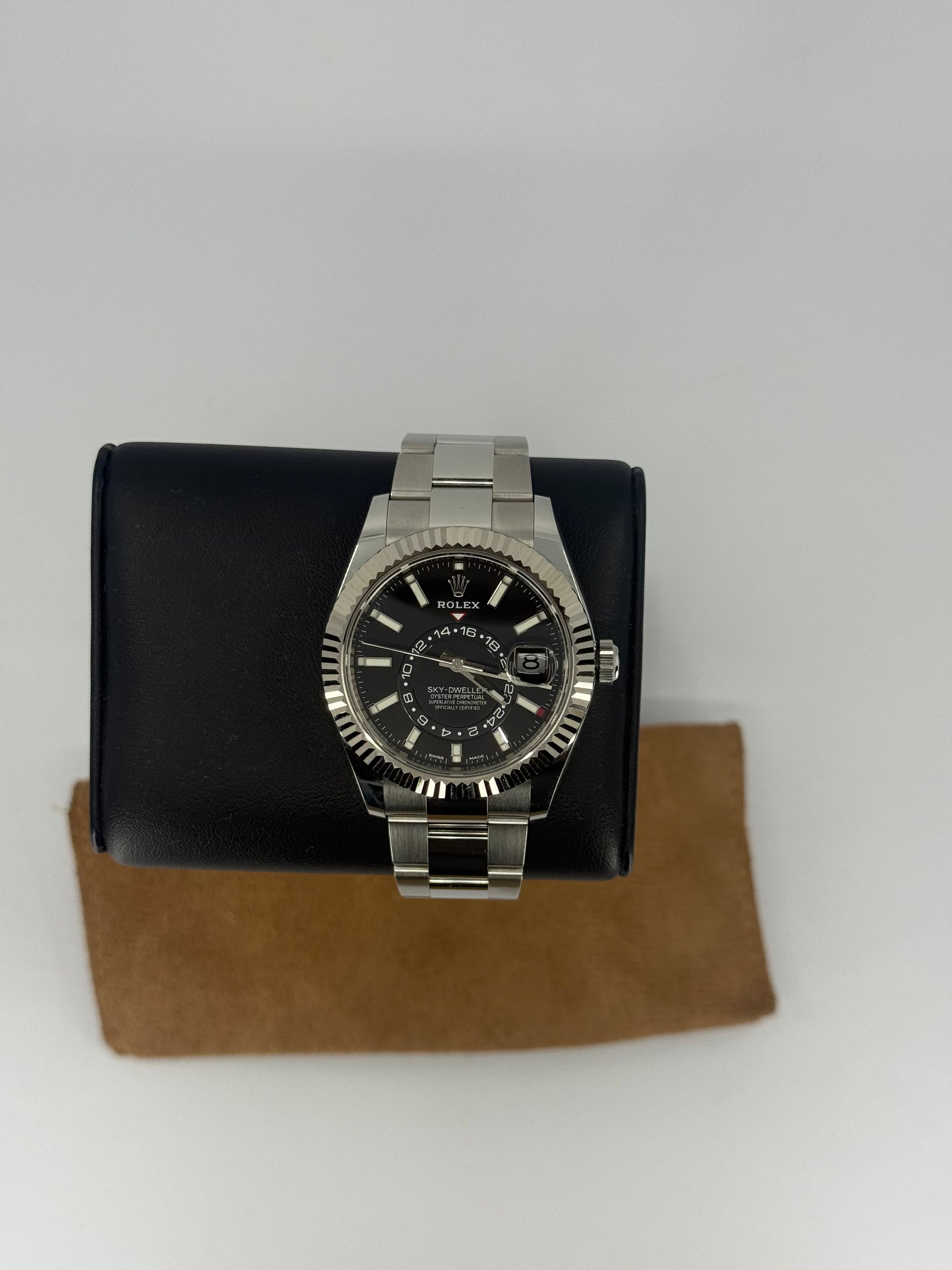 2021 ROLEX SKY-DWELLER STAINLESS STEEL 42MM BLACK DIAL 326934