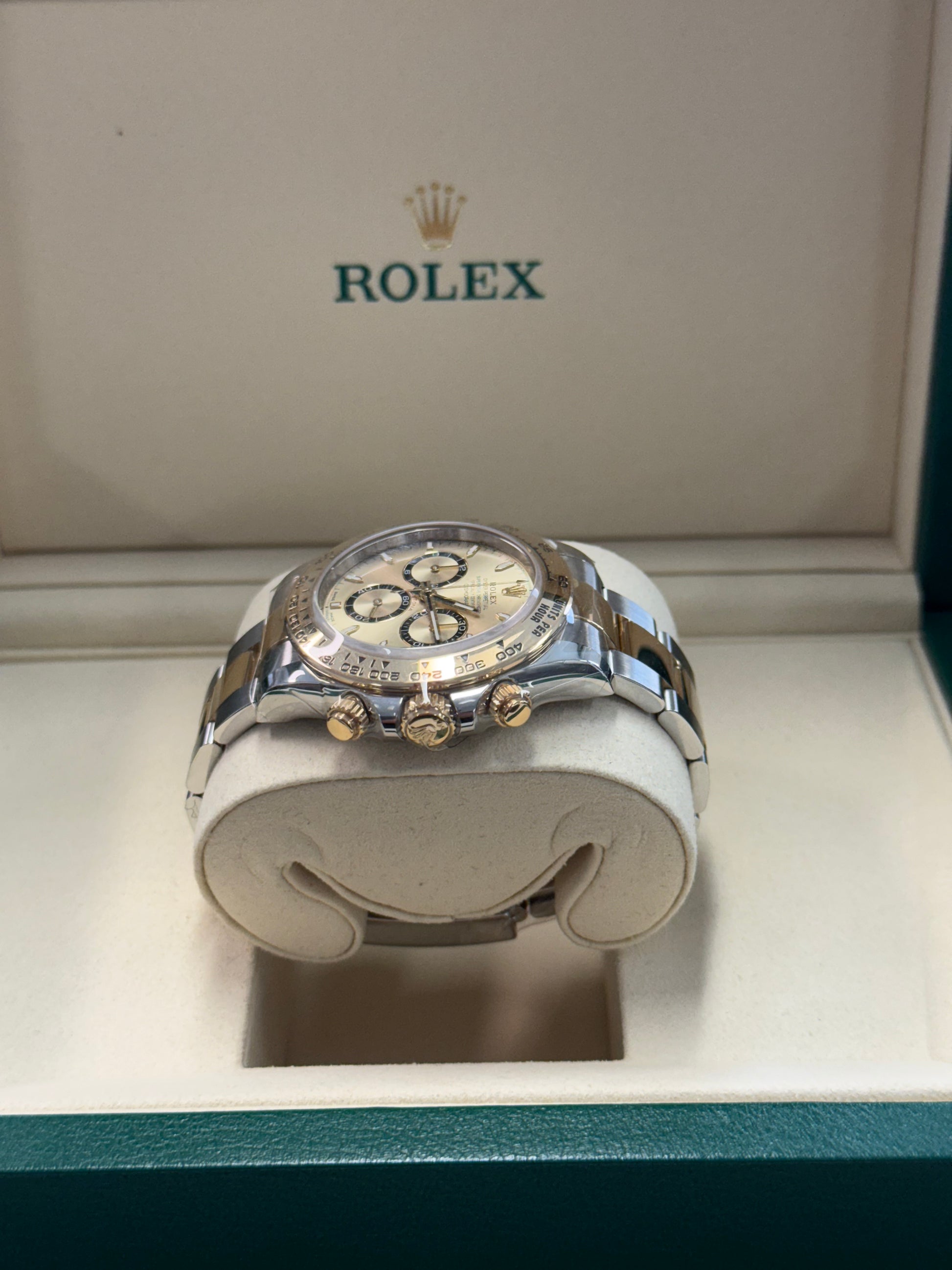 2025 ROLEX COSMOGRAPH DAYTONA TWO-TONE YELLOW GOLD CHAMPAGNE DIAL 126503