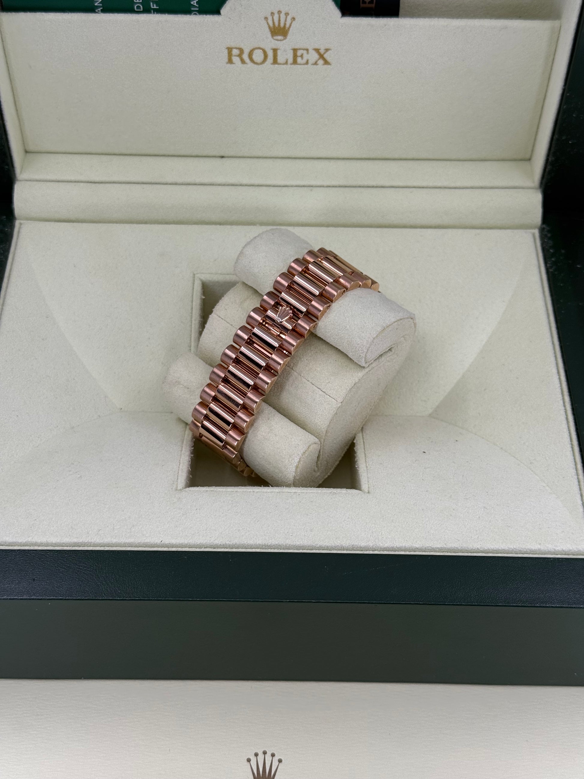 2014 ROLEX DAY-DATE II ROSE GOLD 41MM PINK DIAL w/ DIAMOND MARKERS