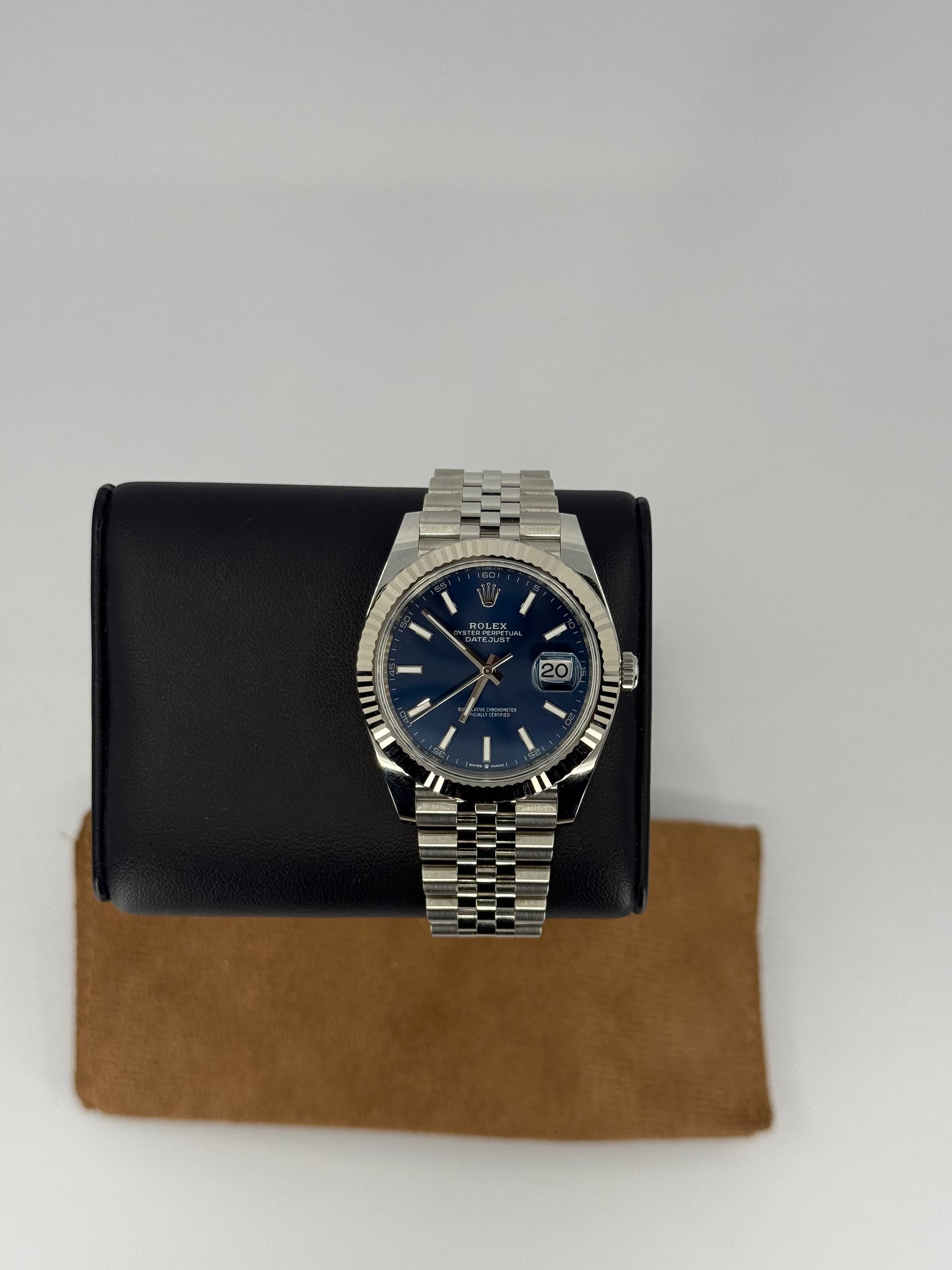 2025 ROLEX DATEJUST 41 STAINLESS STEEL BLUE DIAL 126334