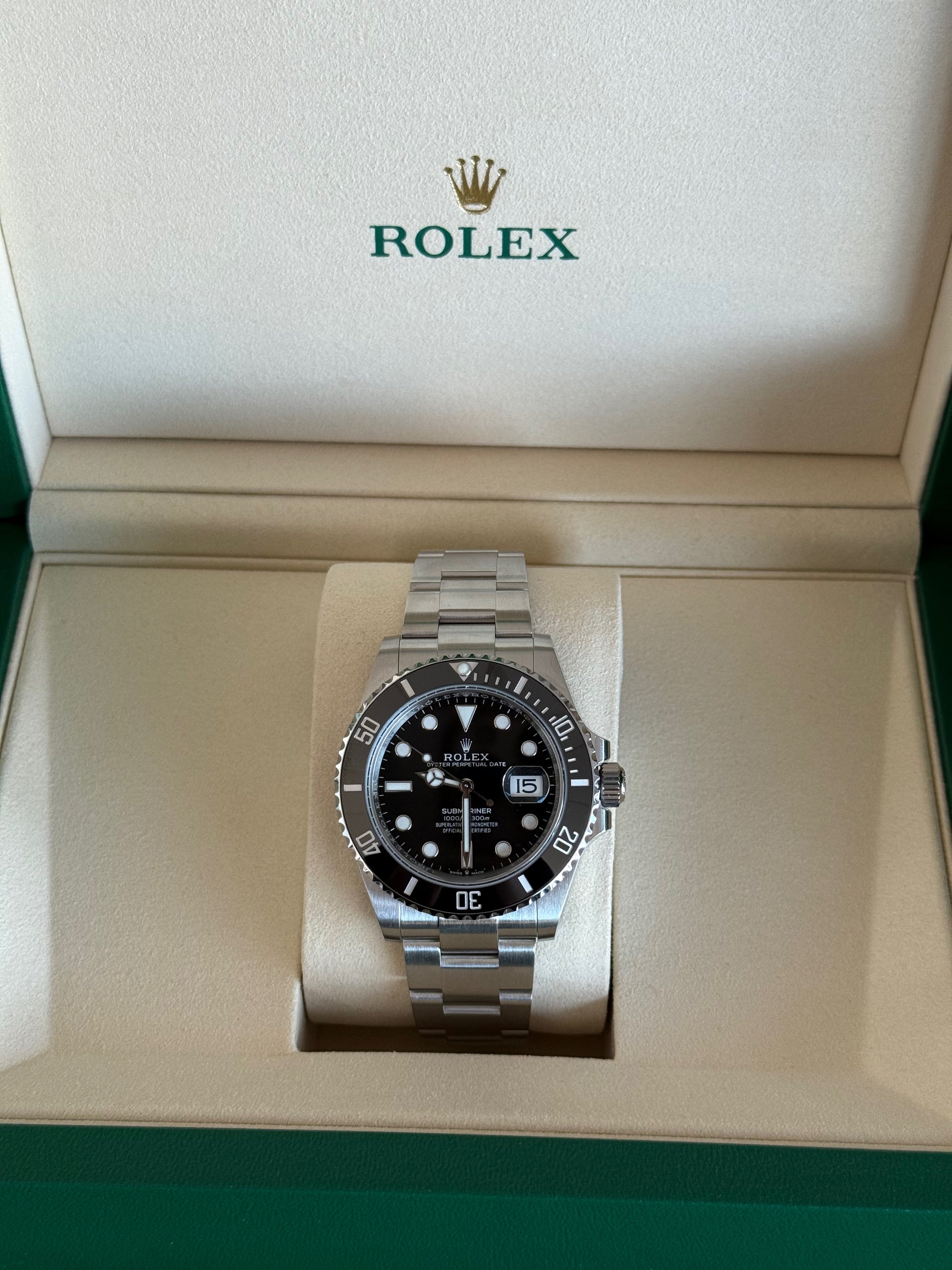 2025 ROLEX SUBMARINER DATE 41MM BLACK BEZEL 126610LN