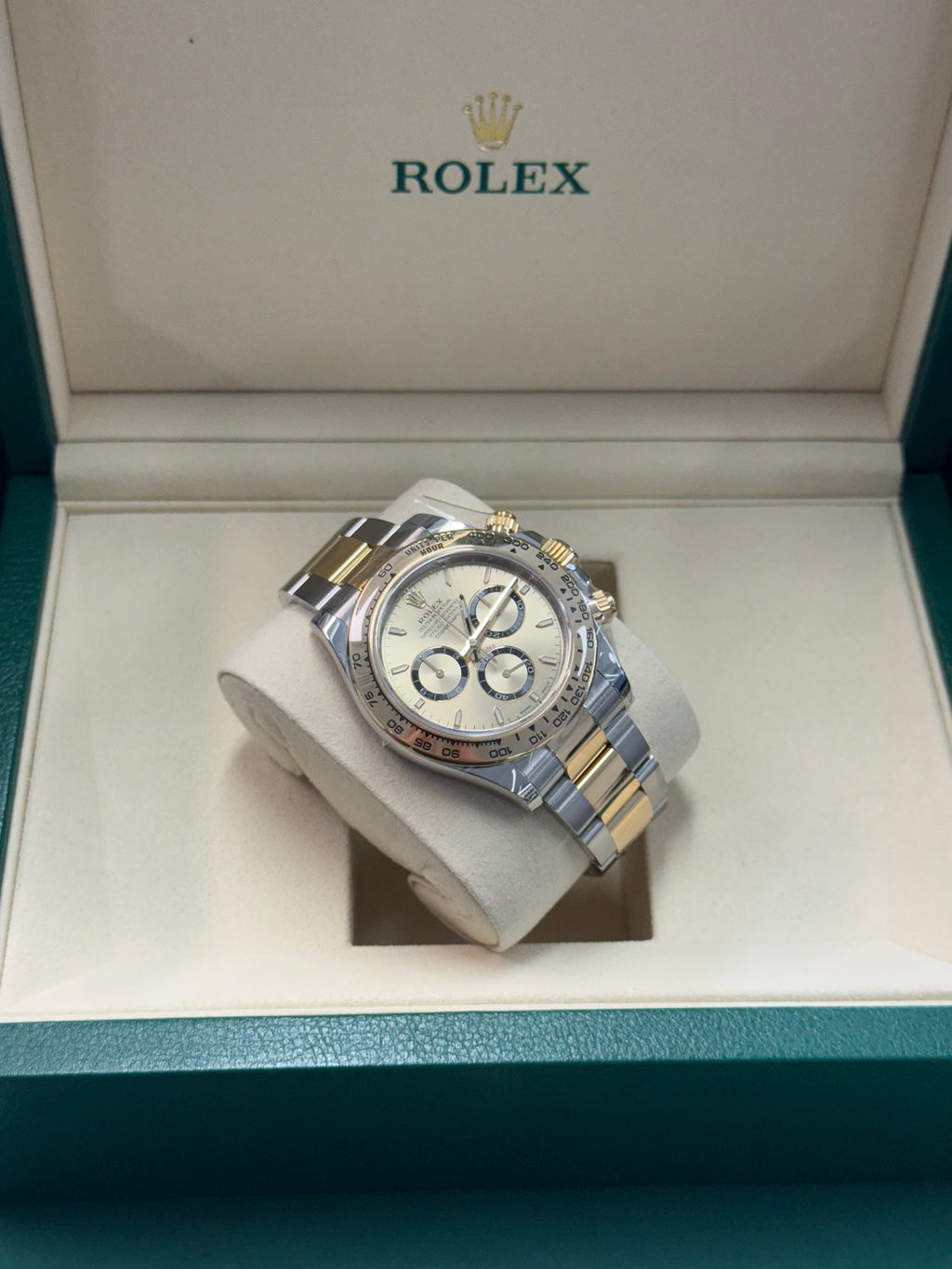 2025 ROLEX COSMOGRAPH DAYTONA TWO-TONE YELLOW GOLD CHAMPAGNE DIAL 126503