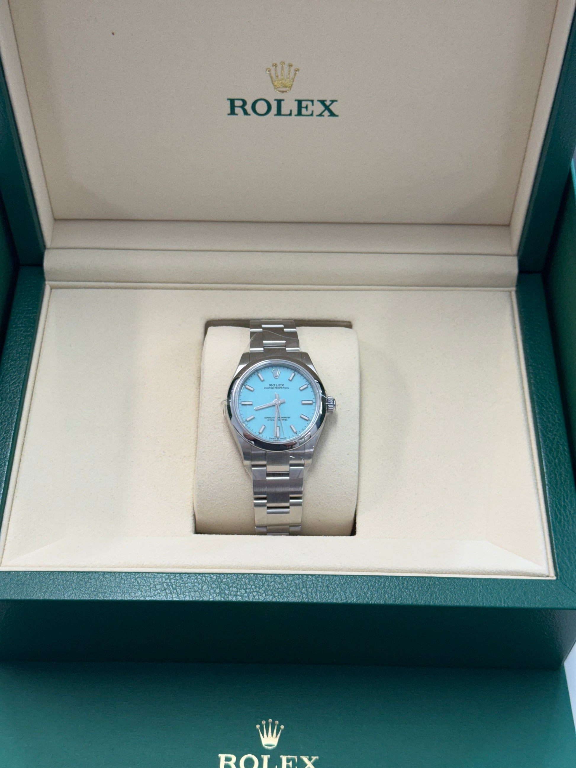 2025 ROLEX OYSTER PERPETUAL 31MM TIFFANY BLUE DIAL 277200