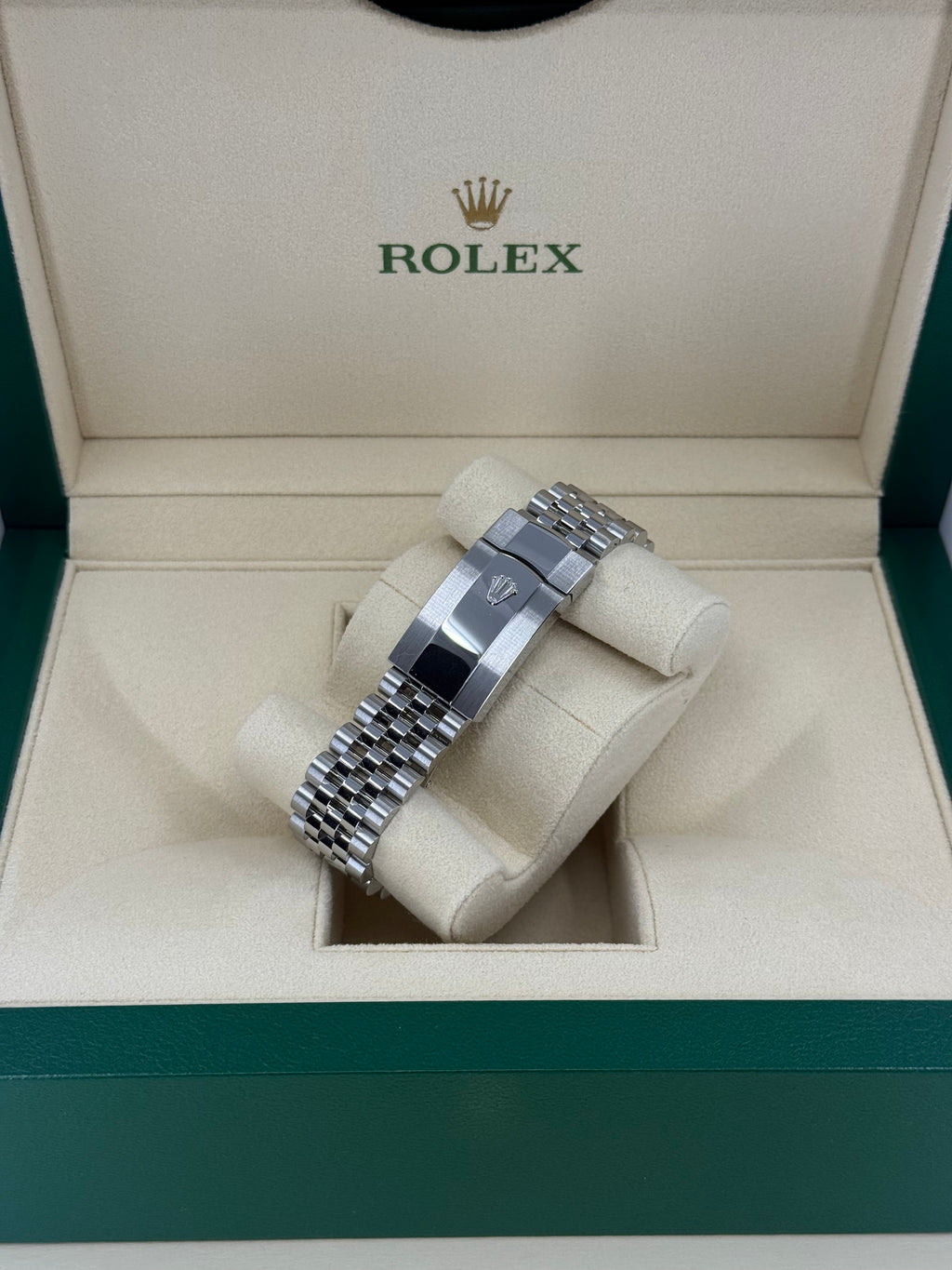 2024 ROLEX DATEJUST 41 STAINLESS STEEL WIMBLEDON DIAL 126300