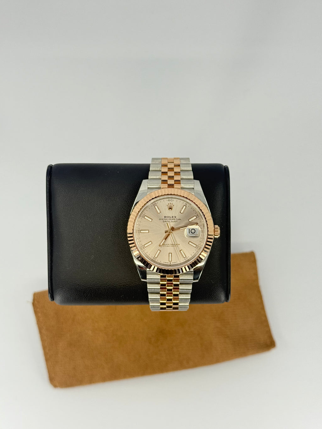 2023 ROLEX DATEJUST 41 STEEL/ROSE GOLD SUNDUST DIAL 126331