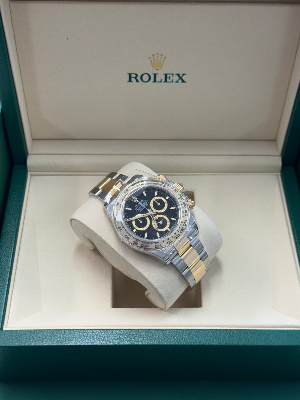 2025 ROLEX COSMOGRAPH DAYTONA TWO-TONE YELLOW GOLD BLACK DIAL 126503