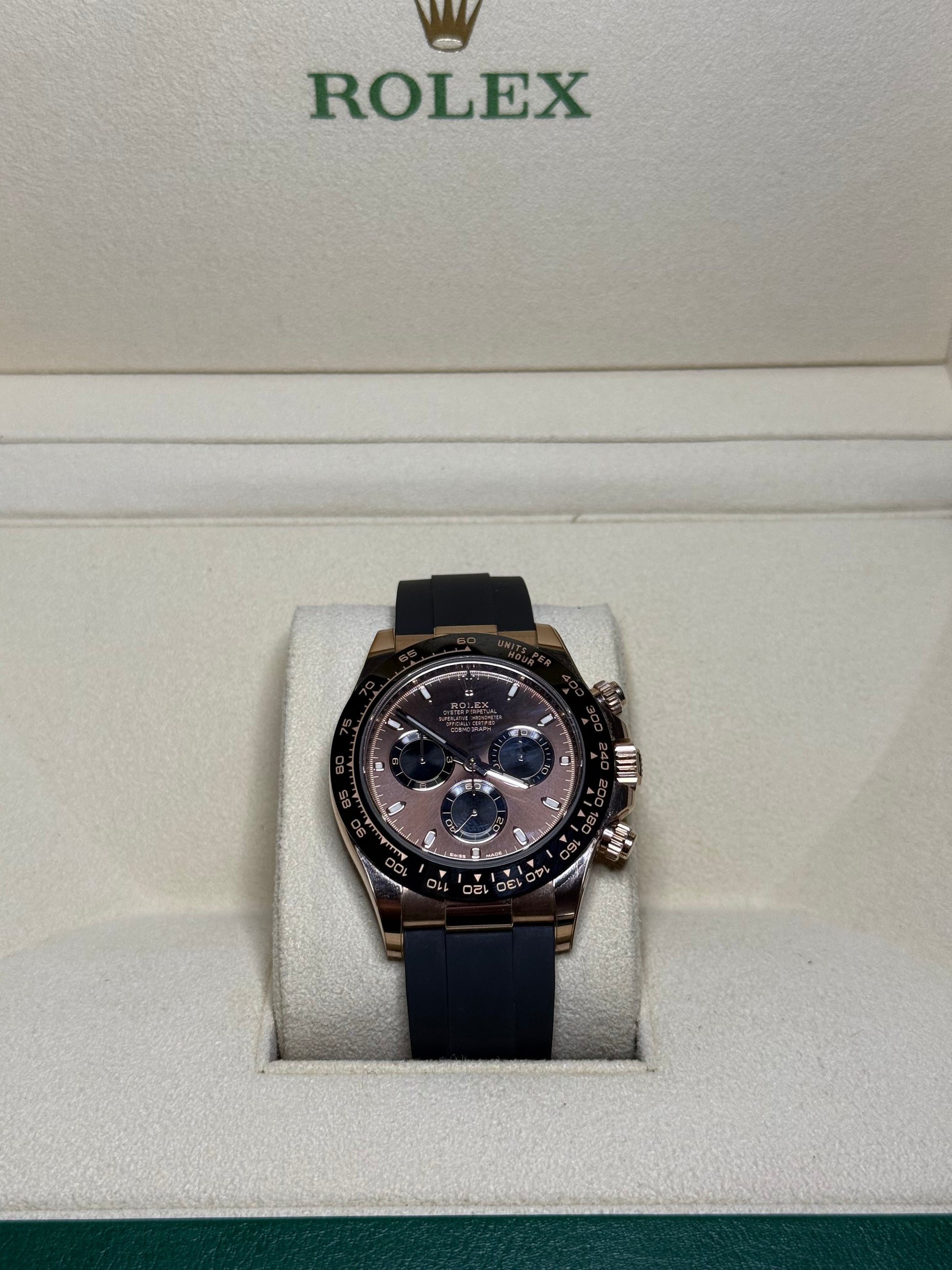 2022 ROLEX COSMOGRAPH DAYTONA ROSE GOLD BROWN DIAL 116515LN